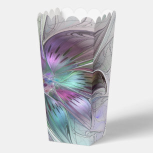 Colourful Abstract Flower Modern Floral Fractal Ar Favour Box