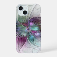 Colourful Abstract Flower Modern Floral Fractal Ar