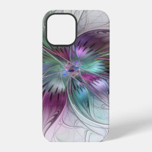Colourful Abstract Flower Modern Floral Fractal Ar iPhone 12 Pro Case