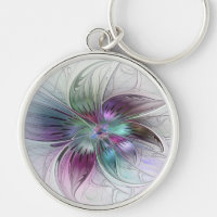 Colourful Abstract Flower Modern Floral Fractal Ar