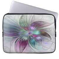 Colourful Abstract Flower Modern Floral Fractal Ar