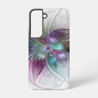 Colourful Abstract Flower Modern Floral Fractal Ar