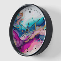 Colourful abstract flowing ink colours background