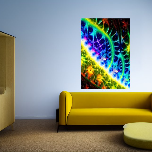 Colourful abstract fractal art | AI Art  Poster (Creator Uploaded)
