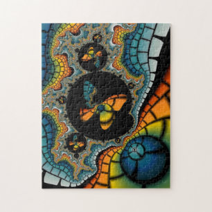 colourful abstract Fractal Butterfly Cacoon puzzle
