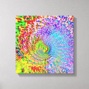 Colourful Abstract Fractal Canvas Print