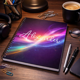 Colourful Abstract Galaxy Notebook