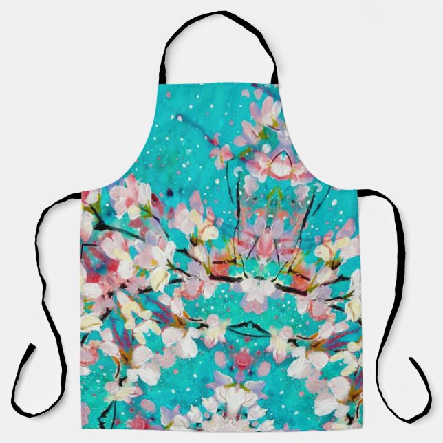 Colourful Abstract Geometric Background Pattern Apron (Front)