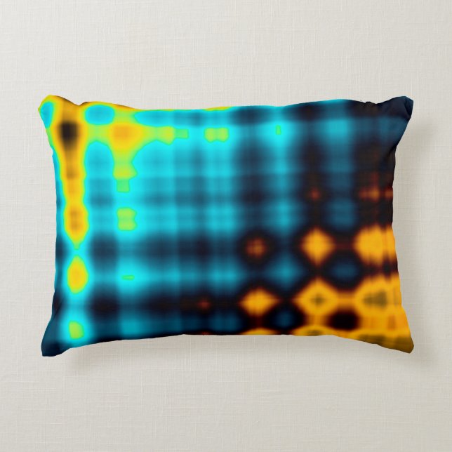 Colourful abstract geometric background with patte decorative cushion (Front)