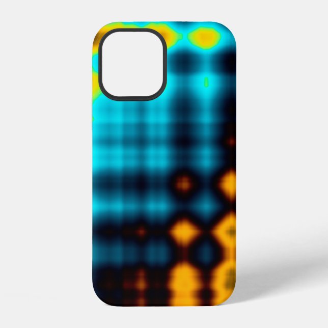 Colourful abstract geometric background with patte iPhone case (Back)