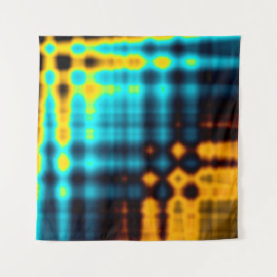 Colourful abstract geometric background with patte tapestry