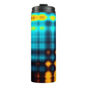 Colourful abstract geometric background with patte thermal tumbler