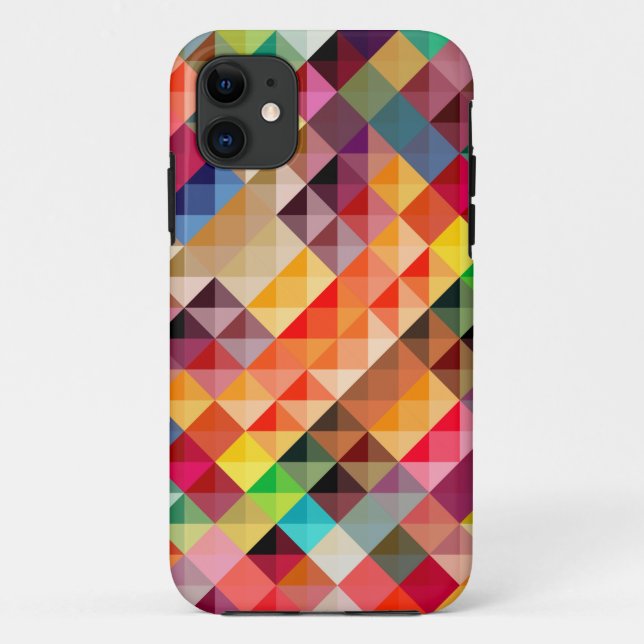 Colourful Abstract Geometric Case-Mate iPhone Case (Back)