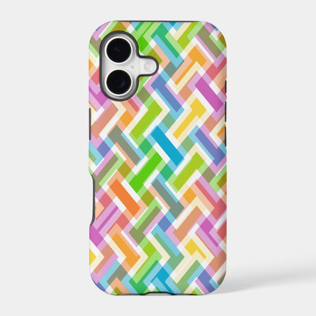 Colourful Abstract Geometric Pattern (Back)
