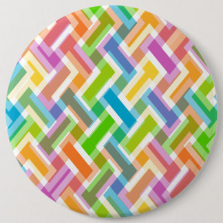 Colourful Abstract Geometric Pattern 6 Cm Round Badge