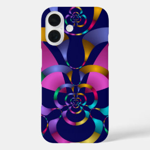 Colourful Abstract Geometric Pattern iPhone 16 Case