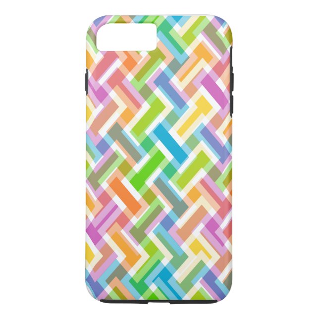 Colourful Abstract Geometric Pattern Case-Mate iPhone Case (Back)