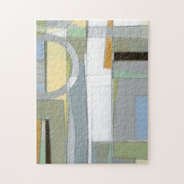 Colourful Abstract Geometric Shapes Jigsaw Puzzle (Vertical)