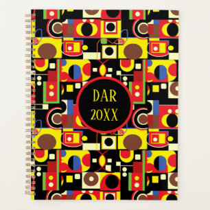 Colourful Abstract Geometric Shapes Planner