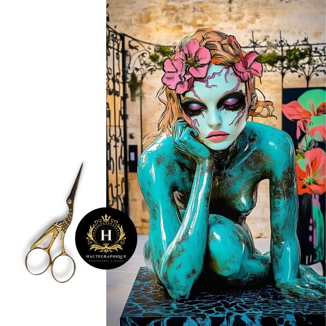 Colourful Abstract Gothic Paris Gargoyle Decoupage Tissue Paper (Creator Uploaded)