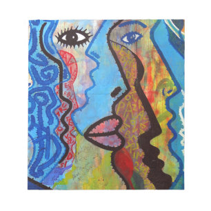 Colourful Abstract Graffiti Notepad