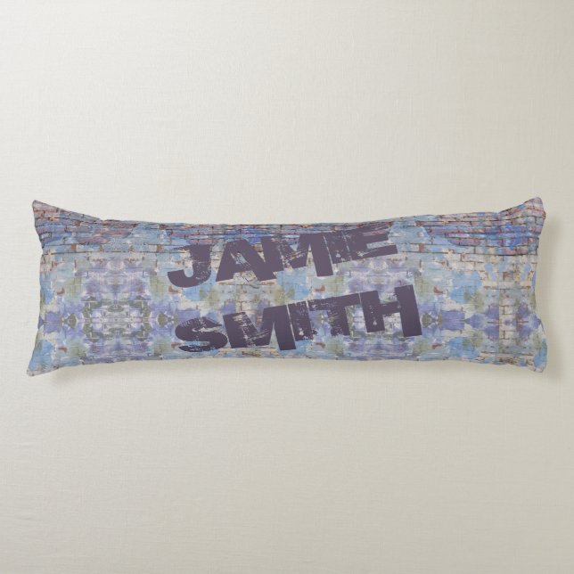 Colourful Abstract Graffiti Wall Street Art Body Cushion (Front)