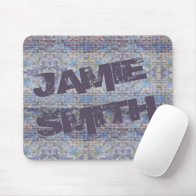 Colourful Abstract Graffiti Wall Street Art Mouse Mat (With Mouse)