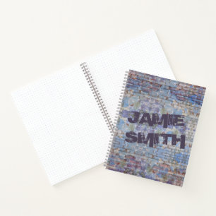 Colourful Abstract Graffiti Wall Street Art Notebook
