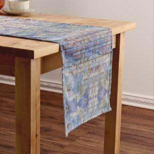 Colourful Abstract Graffiti Wall Street Art  Short Table Runner