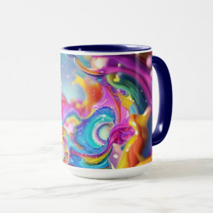 Colourful Abstract Graphic Modern Design 15oz Mug