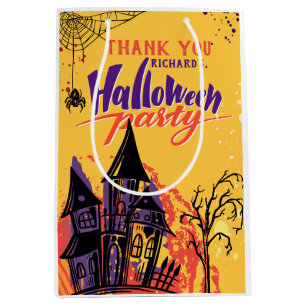 Colourful Abstract Halloween Party Medium Gift Bag