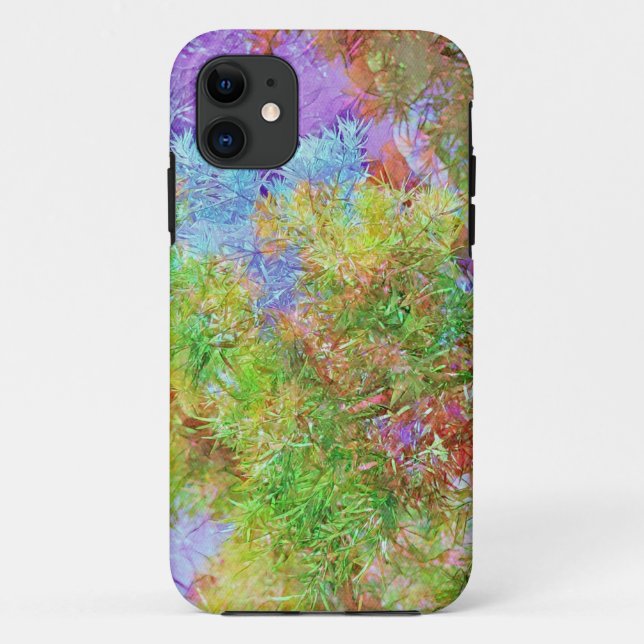 Colourful Abstract Illusion Tree Art Phone Case (Back)