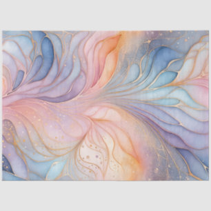 Colourful Abstract Ink Art Tissue Paper