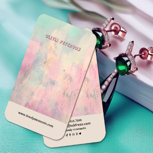 Colourful Abstract jewellery earring display card