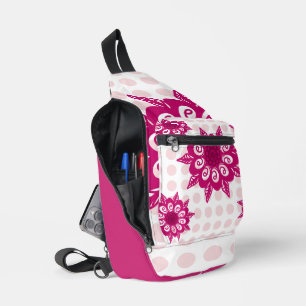 Colourful Abstract Kaleidoscope Flower Pattern Thr Sling Bag