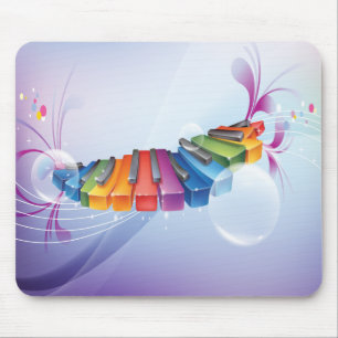 Colourful Abstract Keyboard Mouse Mat