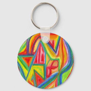 Colourful Abstract Keychain
