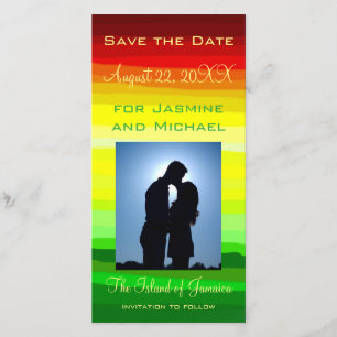 Colourful Abstract Landscape - Save the Date