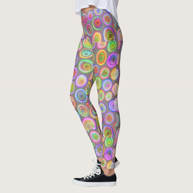 Colourful Abstract Leggings (Left)