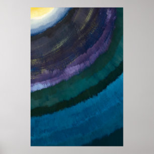 Colourful Abstract Lines Art Poster