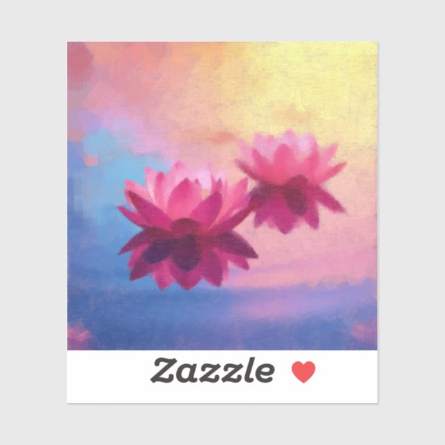 Colourful Abstract Lotus Flowers (Sheet)