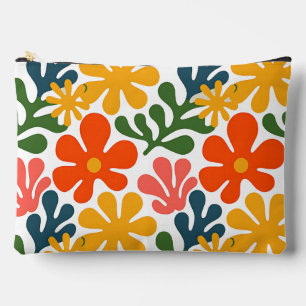 Colourful Abstract Matisse Floral Retro Art Accessory Pouch