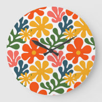 Colourful Abstract Matisse Floral Retro Art