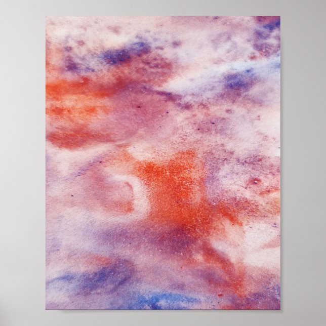 Colourful abstract minimal editable add your text  poster (Front)