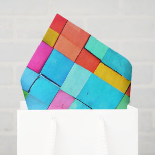 Colourful Abstract Modern Art Fun Tissue Paper