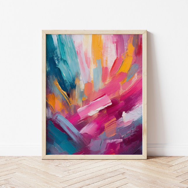 Colourful Abstract Modern Art Poster (Creator Uploaded)