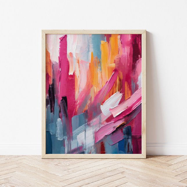 Colourful Abstract Modern Art Poster (Creator Uploaded)
