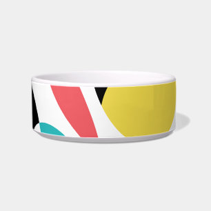 Colourful, abstract, modern, fun geometric pattern bowl