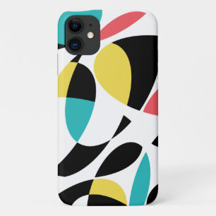 Colourful, abstract, modern, fun geometric pattern iPhone 11 case