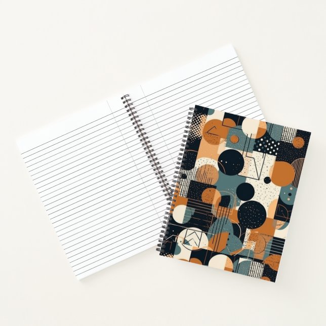 Colourful Abstract Modern  Notebook (Inside)